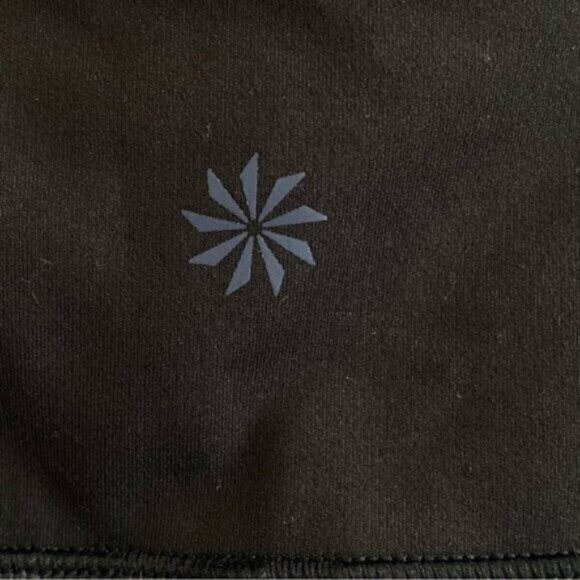 Athleta x Allyson Felix Legend Shortie Shorts 1x Plus Black Performance Biker - Picture 11 of 13